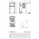 Przemiennik częstotliwości 3-fazowy 1,5 kW 230V AC Delta Electronics VFD7A5MS23ANSAA